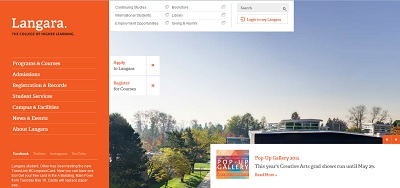 Langara College Home Page
