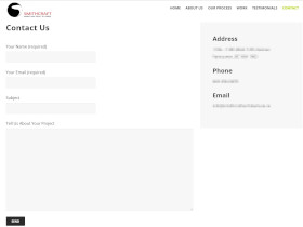 Smithcraft Architecture Website - Contact Page
