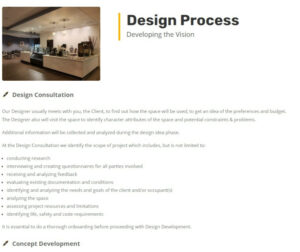 Reco Design Process Page