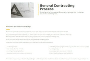 Reco General Contracting Process Page